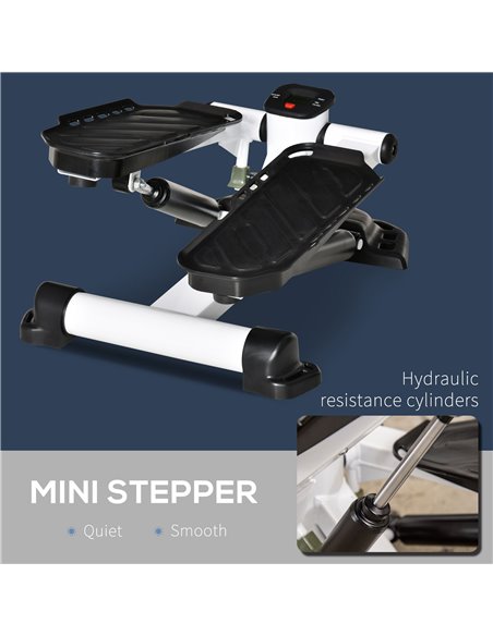 HOMCOM Portable Mini Stepper with LCD Display for Home Gym Office Exercise Workout, Black A90-262BK - pic 95767 | FastDaddyshop