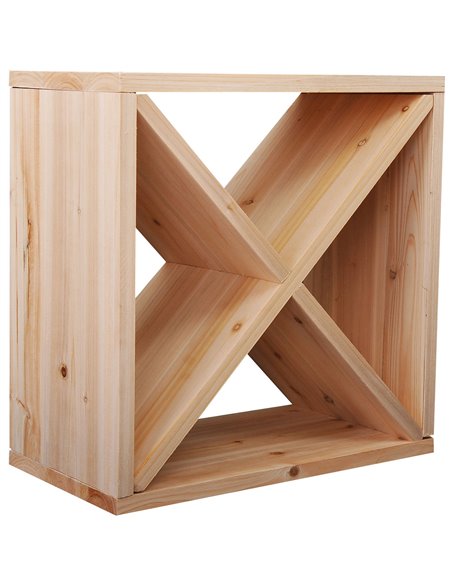 HOMCOM Wooden Wine Rack for 24 Bottle Square Tabletop Storage Holder Stand 05-0012 - pic 95771 | FastDaddyshop
