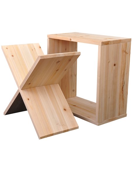 HOMCOM Wooden Wine Rack for 24 Bottle Square Tabletop Storage Holder Stand 05-0012 - pic 95774 | FastDaddyshop