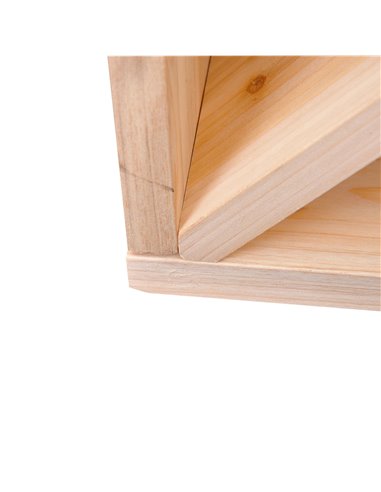 HOMCOM Wooden Wine Rack for 24 Bottle Square Tabletop Storage Holder Stand 05-0012