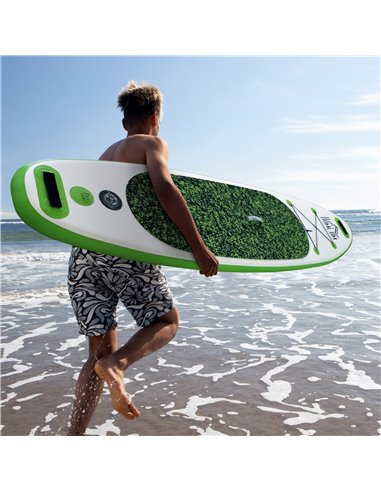 HOMCOM 10ft Blow up Paddle Board Standup Paddle Board Inflatable SUP Board Surfing Non-Slip Panel with Air Pump Beach Outdoor Ad
