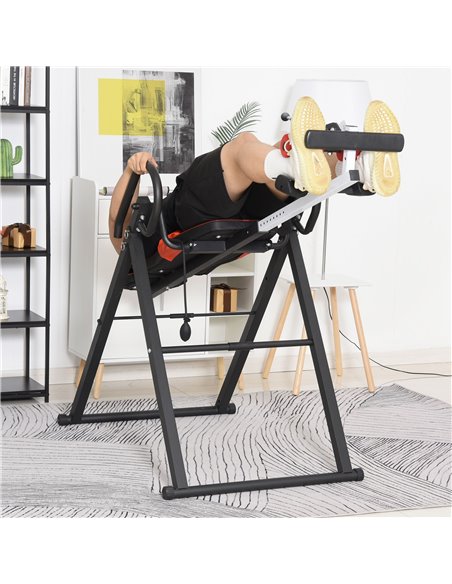 HOMCOM Steel Adjustable Pain Relief Gravity Inversion Table Red/Black A91-090 - pic 95853 | FastDaddyshop