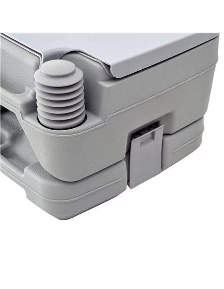 HOMCOM 10L Portable Travel Toilet Outdoor Camping Picnic with 2 Detachable Tanks & Push-button Operation, Grey B50-003 - pic 95966 | FastDaddyshop