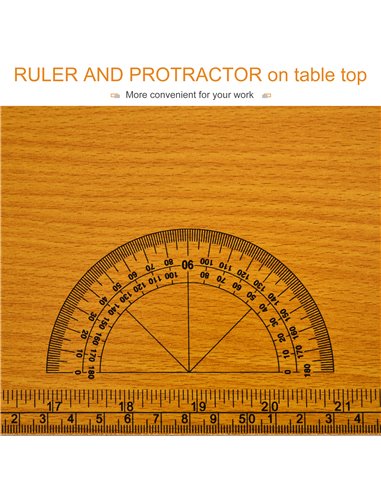 HOMCOM Foldable Garage Work Bench, Craft Table MDF Workstation, Heavy-duty Steel Frame with Ruler, Protractor B71-036