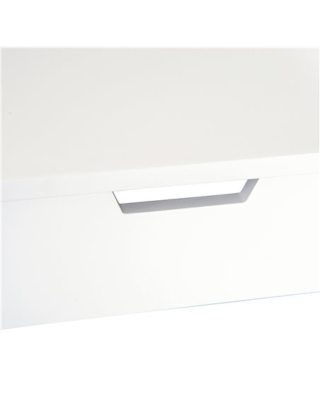 HOMCOM MDF,Pine Dressing Table Desk Flip-up Mirror Multi-purpose 2 Drawers Modern - White - pic 9598 | FastDaddyshop