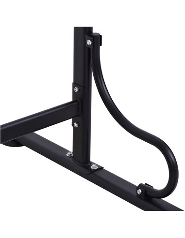 HOMCOM Steel Multi-Use Exercise Power Tower Pull Up Station Adjustable Height W/ Grips A91-105