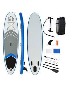 HOMCOM SUP Accessory Set with Carry Bag, Adjustable Paddle, Pump, Leash for Inflatable Paddle Board A33-014