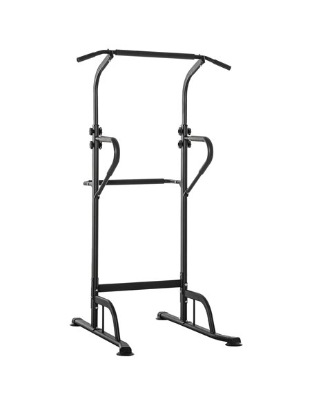 HOMCOM Pull Up Bar Multi-Function Height Adjustable Power Tower Dip Station Equipment A91-124 - pic 96014 | FastDaddyshop