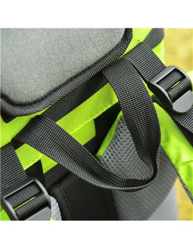 HOMCOM Baby Hiking Backpack Carrier Child Carrier with Ergonomic Hip Seat Detachable Rain Cover Adjustable Straps Stand for Todd