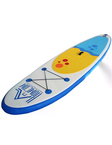 HOMCOM Inflatable Paddleboard: Adjustable Aluminium Paddle, Non-Slip Deck, Accessories & Carry Bag, Azure A33-008 - pic 96068 | FastDaddyshop