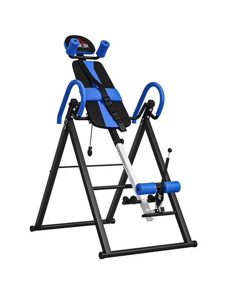 HOMCOM Gravity Inversion Table with Safety Belt Adjustable Hand Stand for Muscle Pain Relief, Blue A91-090V00BU - pic 96293 | FastDaddyshop