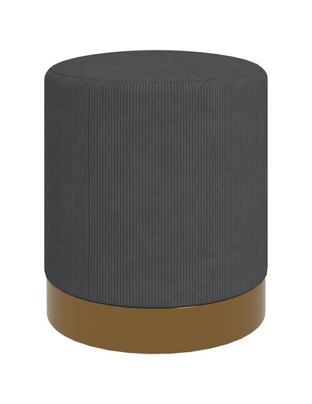 HOMCOM Soft Padded Corduroy Footstool - Charcoal Grey 838-459V70CG - pic 96347 | FastDaddyshop