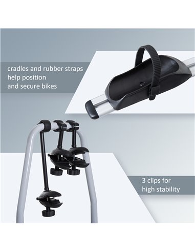 HOMCOM Bicycle Carrier Rear Rack B4-0094