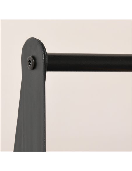 HOMCOM Garment Rack: Freestanding Metal Rail with 2-Tier Shelves, Bedroom & Entryway Storage, Black 850-096 - pic 96452 | FastDaddyshop