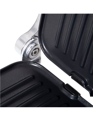 HOMCOM Health Grill & Panini Press, 2100W Electric Non-stick Grill with 180° Flat Open, Drip Tray, Removable Plate, Spatula and 