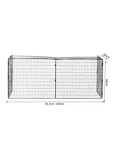 HOMCOM Extendable Safety Fireguard Extendable Fireguard Screen-Black 02-0160