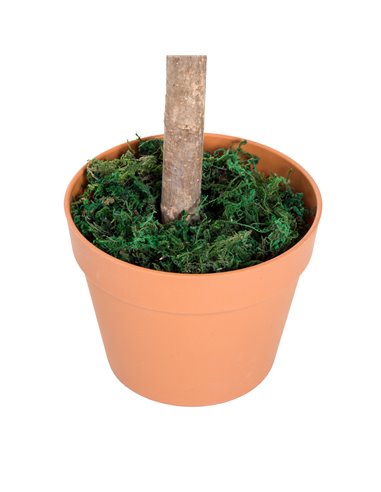 Outsunny 3ft Faux Olive Tree, Lifelike Indoor Plant, Decorative Greenery, in Orange Pot 844-197