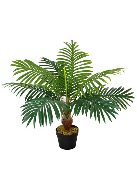 Outsunny 60cm Fake Palm Tree, Indoor/Outdoor Decorative Plant with 8 Leaves and Nursery Pot 844-334 - pic 96932 | FastDaddyshop