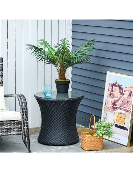 Outsunny 60cm Fake Palm Tree, Indoor/Outdoor Decorative Plant with 8 Leaves and Nursery Pot 844-334 - pic 96933 | FastDaddyshop