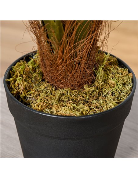 Outsunny 60cm Fake Palm Tree, Indoor/Outdoor Decorative Plant with 8 Leaves and Nursery Pot 844-334 - pic 96939 | FastDaddyshop