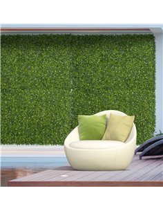 Outsunny 12PCS Artificial Boxwood Wall Panels 50cm x 50cm Grass Privacy Fence Screen Faux Hedge Greenery Backdrop Encrypted Mila 2