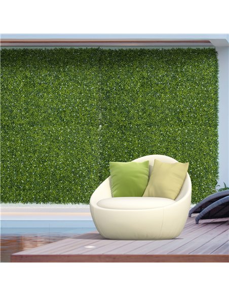 Outsunny 12PCS Artificial Boxwood Wall Panels 50cm x 50cm Grass Privacy Fence Screen Faux Hedge Greenery Backdrop Encrypted Mila - pic 97005 | FastDaddyshop