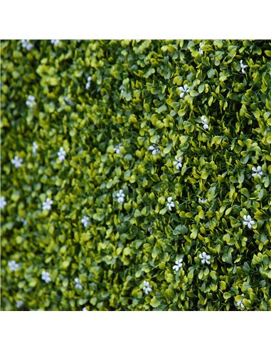 Outsunny 12PCS Artificial Boxwood Wall Panels 50cm x 50cm Grass Privacy Fence Screen Faux Hedge Greenery Backdrop Encrypted Mila