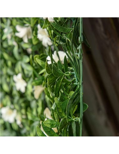 Outsunny 12PCS Artificial Boxwood Wall Panels 20" x 20" Rhododendron Privacy Fence Screen Faux Hedge Greenery Backdrop for Garde