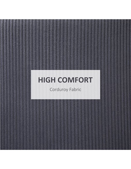 HOMCOM Modern Storage Ottoman with Removable Lid, Fabric Storage Stool, Foot Stool, Dressing Table Stool, Set of 2, Grey - pic 9707 | FastDaddyshop