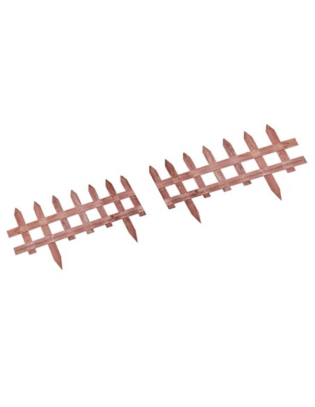 Outsunny Set of 12 Wooden 60cm Garden Fence Pieces 844-463 - pic 97076 | FastDaddyshop