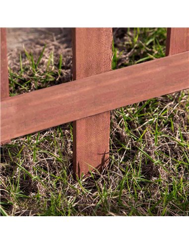 Outsunny Set of 12 Wooden 60cm Garden Fence Pieces 844-463