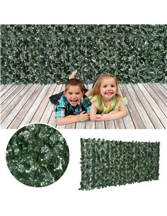 Outsunny Artificial Leaf Screen Panel, 2.4x1 m-Dark Green 844-199