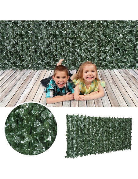 Outsunny Artificial Leaf Screen Panel, 2.4x1 m-Dark Green 844-199 - pic 97085 | FastDaddyshop