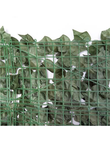Outsunny Artificial Leaf Screen Panel, 2.4x1 m-Dark Green 844-199