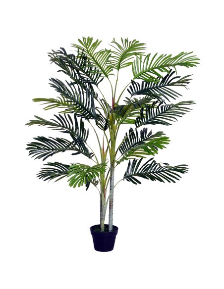 Outsunny 150cm(5ft) Artificial Palm Tree Decorative Indoor Faux Green Plant w/Leaves Home Décor Tropical Potted Home Office 844- - pic 97103 | FastDaddyshop