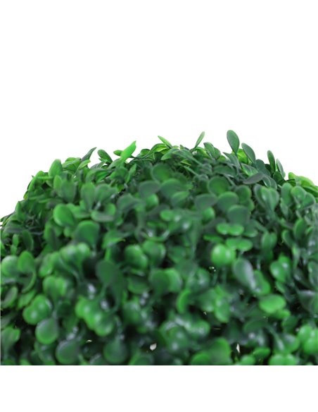 Outsunny Set of 2 Artificial Boxwood Ball Topiary Trees Potted Decorative Plant Outdoor and Indoor Décor (112cm) 844-262V01 - pic 97138 | FastDaddyshop