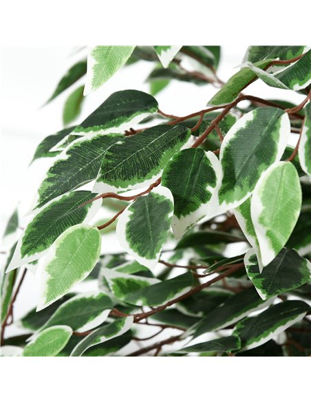 Outsunny 160cm/5.2FT Artificial Ficus Silk Tree with Nursery Pot, Decorative Fake Plant, for Indoor Outdoor Décor 844-335 - pic 97163 | FastDaddyshop