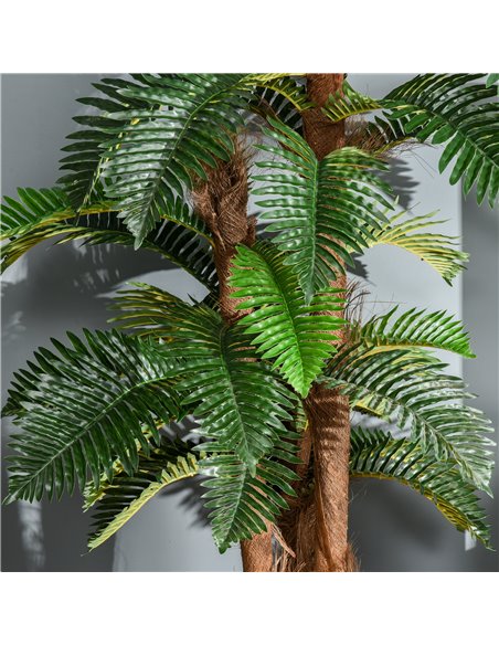 Outsunny 5FT Artificial Fern Tree with 36 Leaves, Decorative Fake Plant for Indoor Outdoor Décor, Nursery Pot 844-354 - pic 97183 | FastDaddyshop