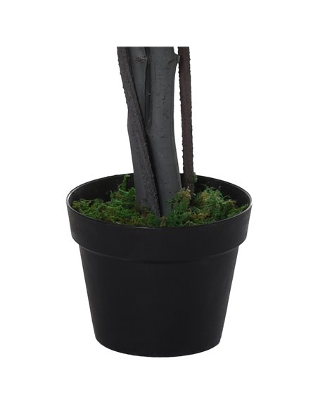 Outsunny 145cm Artificial Tree Banyan Plant Faux Decorative Tree W/ Cement Pot Vibrant Greenery Shrubbery Indoor Outdoor Accesso - pic 97263 | FastDaddyshop
