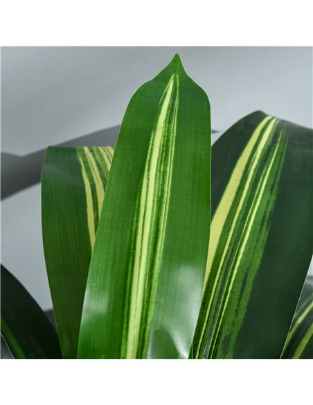 Outsunny Set of 2 Artificial Dracaena Trees, 110cm/3.6FT Tall Decorative Plants with 40 Leaves & Nursery Pot, Fake Tropical Tree - pic 97282 | FastDaddyshop
