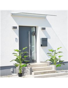 Outsunny 100cm/3.3FT Artificial Monstera Tree, Decorative Cheese Plant 21 Leaves w/ Nursery Pot, Fake Tropical Palm Tree, Set of 2