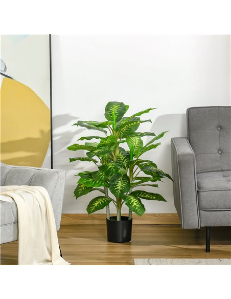 HOMCOM Artificial Evergreen Tree Fake Decorative Plant in Nursery Pot for Indoor Outdoor Décor, 95cm 830-433 - pic 97383 | FastDaddyshop