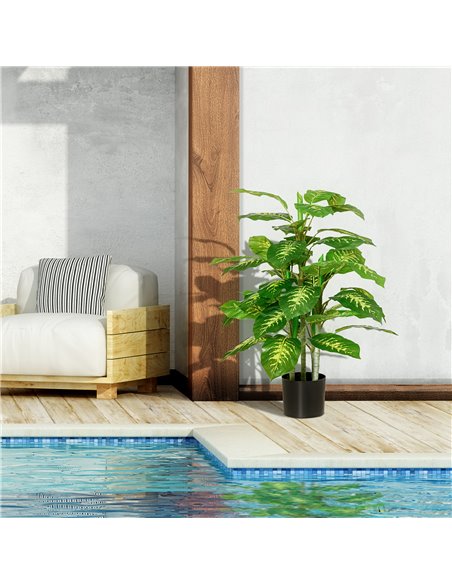 HOMCOM Artificial Evergreen Tree Fake Decorative Plant in Nursery Pot for Indoor Outdoor Décor, 95cm 830-433 - pic 97385 | FastDaddyshop