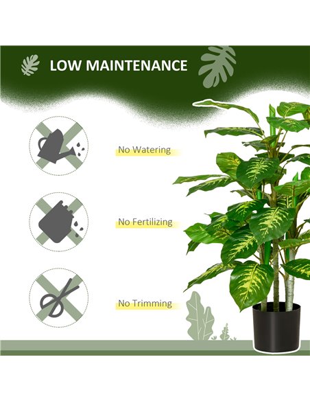 HOMCOM Artificial Evergreen Tree Fake Decorative Plant in Nursery Pot for Indoor Outdoor Décor, 95cm 830-433 - pic 97387 | FastDaddyshop