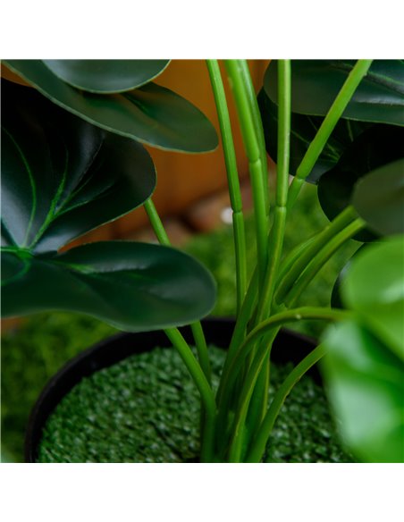 HOMCOM Set of 2 Artificial Realistic Calla Lily Flower, Faux Decorative Plant in Nursery Pot for Indoor Outdoor Décor, 55cm 830- - pic 97407 | FastDaddyshop
