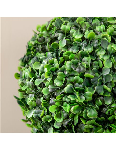 HOMCOM Artificial Boxwood Topiary Balls Set of 2: Faux Plants in Pots, Indoor Outdoor Decor, 20x20x60cm, Green. 830-678V00GN - pic 97443 | FastDaddyshop