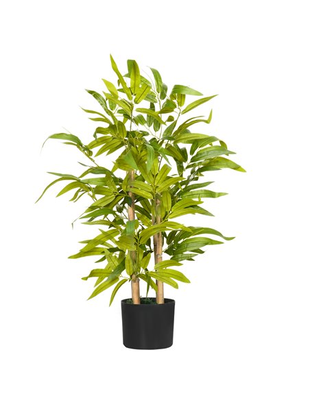 HOMCOM Artificial Bamboo Tree, Fake Plant in Pot for Indoor Outdoor Decor, 15x15x60cm, Green 830-668V00GN - pic 97445 | FastDaddyshop