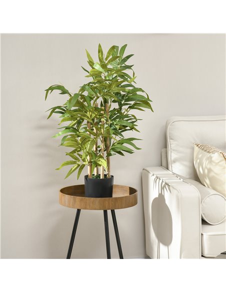 HOMCOM Artificial Bamboo Tree, Fake Plant in Pot for Indoor Outdoor Decor, 15x15x60cm, Green 830-668V00GN - pic 97446 | FastDaddyshop