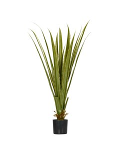 HOMCOM Verdant Vignette: Artificial Agave Succulent Plant, Faux Greenery for Indoor/Outdoor Decor, 15x15x90cm, Green 830-683V00G