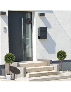 HOMCOM Artificial Lavender Topiary Balls Set of 2: Decorative Faux Plants in Pots for Indoor Outdoor Ambience, 60cm. 830-704V00G 2